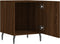vidaXL - Nachtkastje - 40x40x50 - cm - bewerkt - hout - bruin - eikenkleur