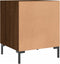 vidaXL - Nachtkastje - 40x40x50 - cm - bewerkt - hout - bruin - eikenkleur