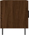 vidaXL - Nachtkastje - 40x40x50 - cm - bewerkt - hout - bruin - eikenkleur