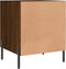 vidaXL - Nachtkastje - 40x40x50 - cm - bewerkt - hout - bruin - eikenkleur