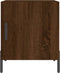 vidaXL - Nachtkastje - 40x40x50 - cm - bewerkt - hout - bruin - eikenkleur