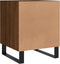 vidaXL - Nachtkastje - 40x40x50 - cm - bewerkt - hout - bruin - eikenkleur