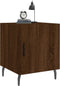 vidaXL - Nachtkastje - 40x40x50 - cm - bewerkt - hout - bruin - eikenkleur