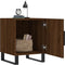 vidaXL - Nachtkastje - 40x40x50 - cm - bewerkt - hout - bruin - eikenkleur