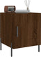 vidaXL - Nachtkastje - 40x40x50 - cm - bewerkt - hout - bruin - eikenkleur