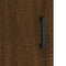 vidaXL - Nachtkastje - 40x40x50 - cm - bewerkt - hout - bruin - eikenkleur
