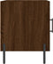 vidaXL - Nachtkastje - 40x40x50 - cm - bewerkt - hout - bruin - eikenkleur