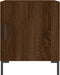 vidaXL - Nachtkastje - 40x40x50 - cm - bewerkt - hout - bruin - eikenkleur
