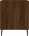 vidaXL - Nachtkastje - 40x40x50 - cm - bewerkt - hout - bruin - eikenkleur
