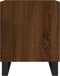 vidaXL - Nachtkastje - 40x40x50 - cm - bewerkt - hout - bruin - eikenkleur