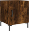 vidaXL - Nachtkastje - 40x40x50 - cm - bewerkt - hout - gerookt - eikenkleurig