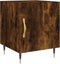 vidaXL - Nachtkastje - 40x40x50 - cm - bewerkt - hout - gerookt - eikenkleurig