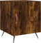 vidaXL - Nachtkastje - 40x40x50 - cm - bewerkt - hout - gerookt - eikenkleurig