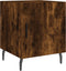 vidaXL - Nachtkastje - 40x40x50 - cm - bewerkt - hout - gerookt - eikenkleurig