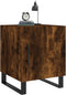 vidaXL - Nachtkastje - 40x40x50 - cm - bewerkt - hout - gerookt - eikenkleurig