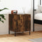 vidaXL - Nachtkastje - 40x40x50 - cm - bewerkt - hout - gerookt - eikenkleurig