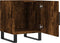 vidaXL - Nachtkastje - 40x40x50 - cm - bewerkt - hout - gerookt - eikenkleurig