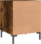 vidaXL - Nachtkastje - 40x40x50 - cm - bewerkt - hout - gerookt - eikenkleurig