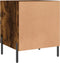 vidaXL - Nachtkastje - 40x40x50 - cm - bewerkt - hout - gerookt - eikenkleurig