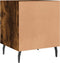 vidaXL - Nachtkastje - 40x40x50 - cm - bewerkt - hout - gerookt - eikenkleurig