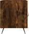 vidaXL - Nachtkastje - 40x40x50 - cm - bewerkt - hout - gerookt - eikenkleurig