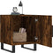 vidaXL - Nachtkastje - 40x40x50 - cm - bewerkt - hout - gerookt - eikenkleurig