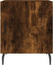 vidaXL - Nachtkastje - 40x40x50 - cm - bewerkt - hout - gerookt - eikenkleurig