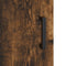 vidaXL - Nachtkastje - 40x40x50 - cm - bewerkt - hout - gerookt - eikenkleurig