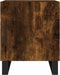 vidaXL - Nachtkastje - 40x40x50 - cm - bewerkt - hout - gerookt - eikenkleurig
