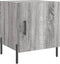 vidaXL - Nachtkastje - 40x40x50 - cm - bewerkt - hout - grijs - sonoma - eikenkleurig