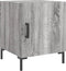 vidaXL - Nachtkastje - 40x40x50 - cm - bewerkt - hout - grijs - sonoma - eikenkleurig