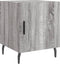 vidaXL - Nachtkastje - 40x40x50 - cm - bewerkt - hout - grijs - sonoma - eikenkleurig
