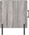 vidaXL - Nachtkastje - 40x40x50 - cm - bewerkt - hout - grijs - sonoma - eikenkleurig
