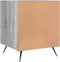 vidaXL - Nachtkastje - 40x40x50 - cm - bewerkt - hout - grijs - sonoma - eikenkleurig