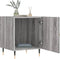 vidaXL - Nachtkastje - 40x40x50 - cm - bewerkt - hout - grijs - sonoma - eikenkleurig