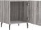 vidaXL - Nachtkastje - 40x40x50 - cm - bewerkt - hout - grijs - sonoma - eikenkleurig