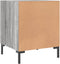 vidaXL - Nachtkastje - 40x40x50 - cm - bewerkt - hout - grijs - sonoma - eikenkleurig