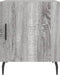 vidaXL - Nachtkastje - 40x40x50 - cm - bewerkt - hout - grijs - sonoma - eikenkleurig
