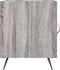 vidaXL - Nachtkastje - 40x40x50 - cm - bewerkt - hout - grijs - sonoma - eikenkleurig