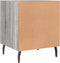 vidaXL - Nachtkastje - 40x40x50 - cm - bewerkt - hout - grijs - sonoma - eikenkleurig