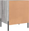 vidaXL - Nachtkastje - 40x40x50 - cm - bewerkt - hout - grijs - sonoma - eikenkleurig