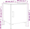 vidaXL - Nachtkastje - 40x40x50 - cm - bewerkt - hout - hoogglans - wit