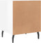 vidaXL - Nachtkastje - 40x40x50 - cm - bewerkt - hout - hoogglans - wit