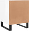 vidaXL - Nachtkastje - 40x40x50 - cm - bewerkt - hout - hoogglans - wit