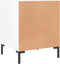 vidaXL - Nachtkastje - 40x40x50 - cm - bewerkt - hout - hoogglans - wit