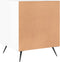 vidaXL - Nachtkastje - 40x40x50 - cm - bewerkt - hout - hoogglans - wit