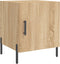 vidaXL - Nachtkastje - 40x40x50 - cm - bewerkt - hout - sonoma - eikenkleurig