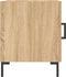 vidaXL - Nachtkastje - 40x40x50 - cm - bewerkt - hout - sonoma - eikenkleurig