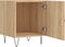 vidaXL - Nachtkastje - 40x40x50 - cm - bewerkt - hout - sonoma - eikenkleurig