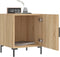 vidaXL - Nachtkastje - 40x40x50 - cm - bewerkt - hout - sonoma - eikenkleurig